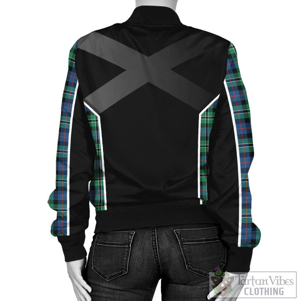 Tartan Vibes Clothing Rose Hunting Ancient Tartan Bomber Jacket with Family Crest and Scottish Thistle Vibes Sport Style