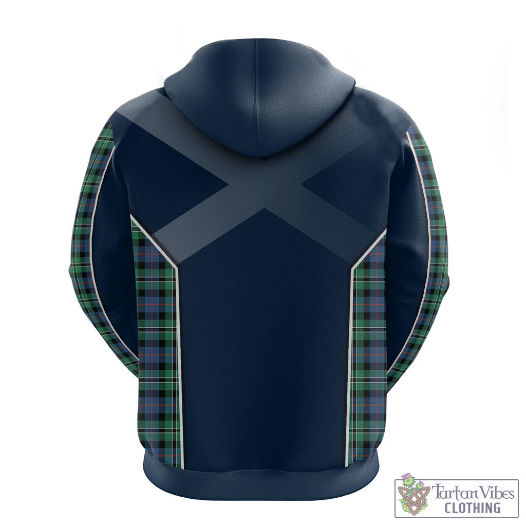 Tartan Vibes Clothing Rose Hunting Ancient Tartan Hoodie with Family Crest and Lion Rampant Vibes Sport Style