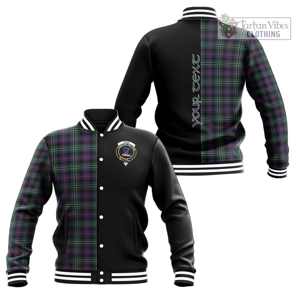 Rose Hunting Modern Tartan Baseball Jacket with Family Crest and Half Of Me Style Unisex - Tartanvibesclothing Shop