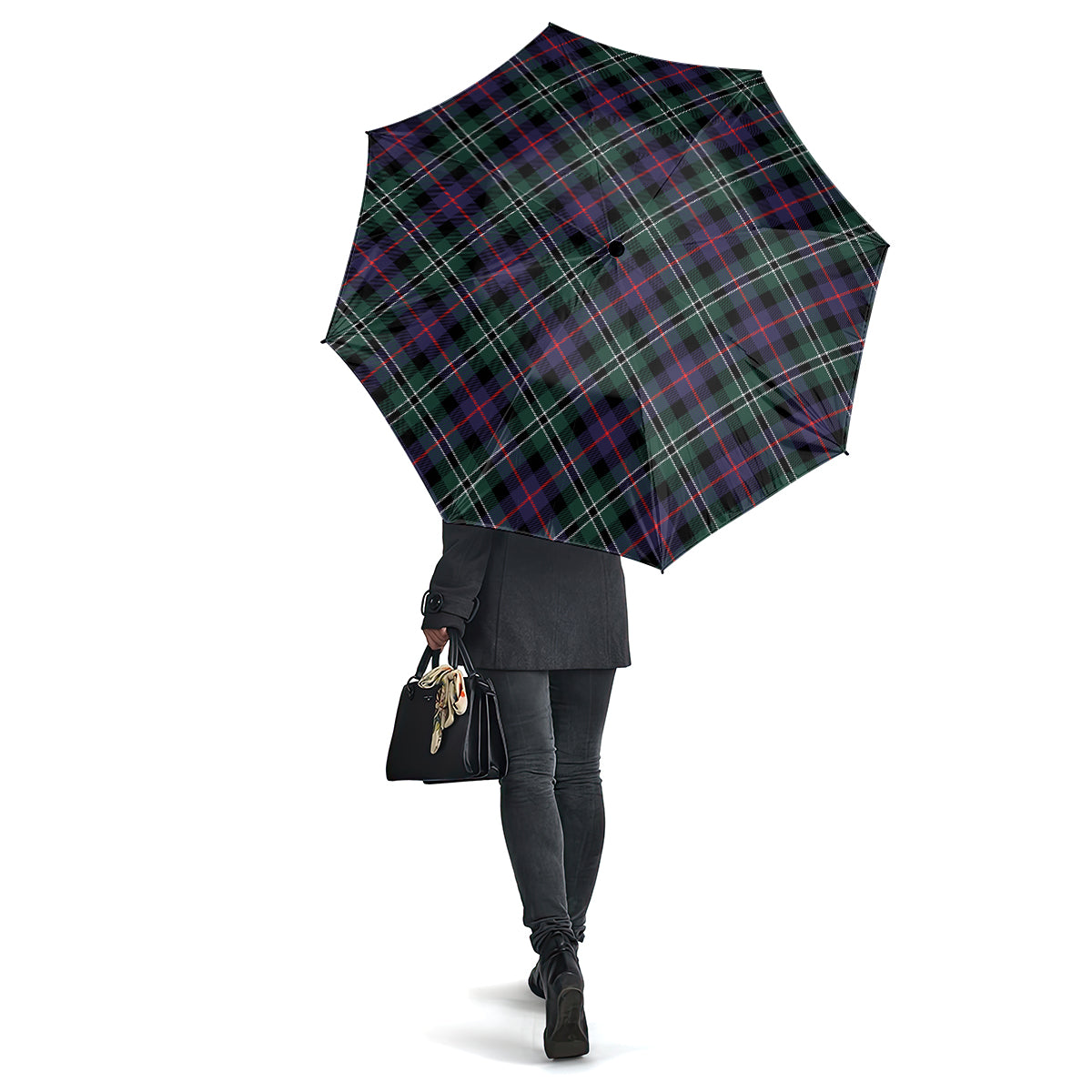 Rose Hunting Modern Tartan Umbrella One Size - Tartanvibesclothing