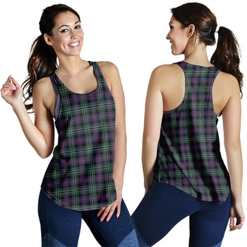 Rose Hunting Modern Tartan Women Racerback Tanks