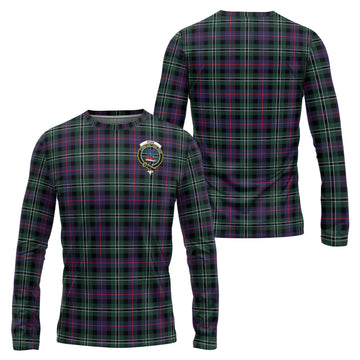 Rose Hunting Modern Tartan Long Sleeve T-Shirt with Family Crest