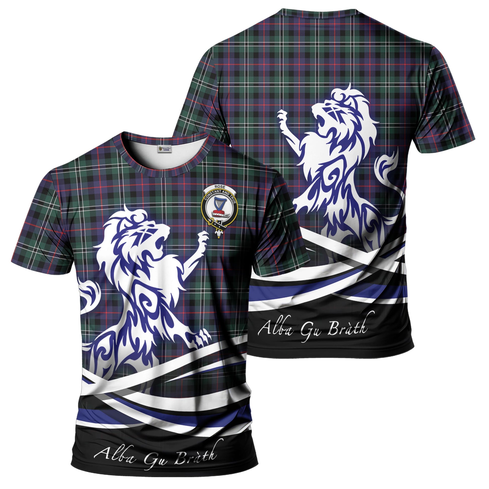 rose-hunting-modern-tartan-t-shirt-with-alba-gu-brath-regal-lion-emblem