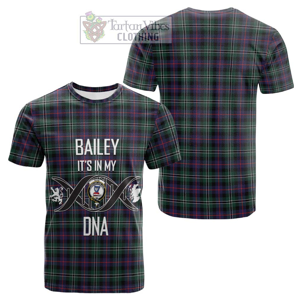 Tartan Vibes Clothing Rose Hunting Modern Tartan Cotton T-shirt with Family Crest DNA In Me Style