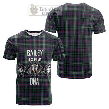 Rose Hunting Modern Tartan Cotton T-shirt with Family Crest DNA In Me Style