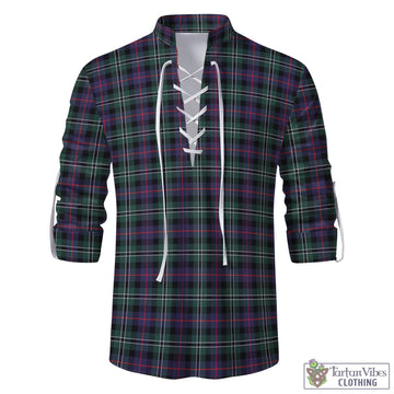 Rose Hunting Modern Tartan Men's Scottish Traditional Jacobite Ghillie Kilt Shirt