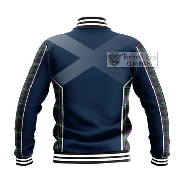 Rose Hunting Modern Tartan Baseball Jacket with Family Crest and Lion Rampant Vibes Sport Style