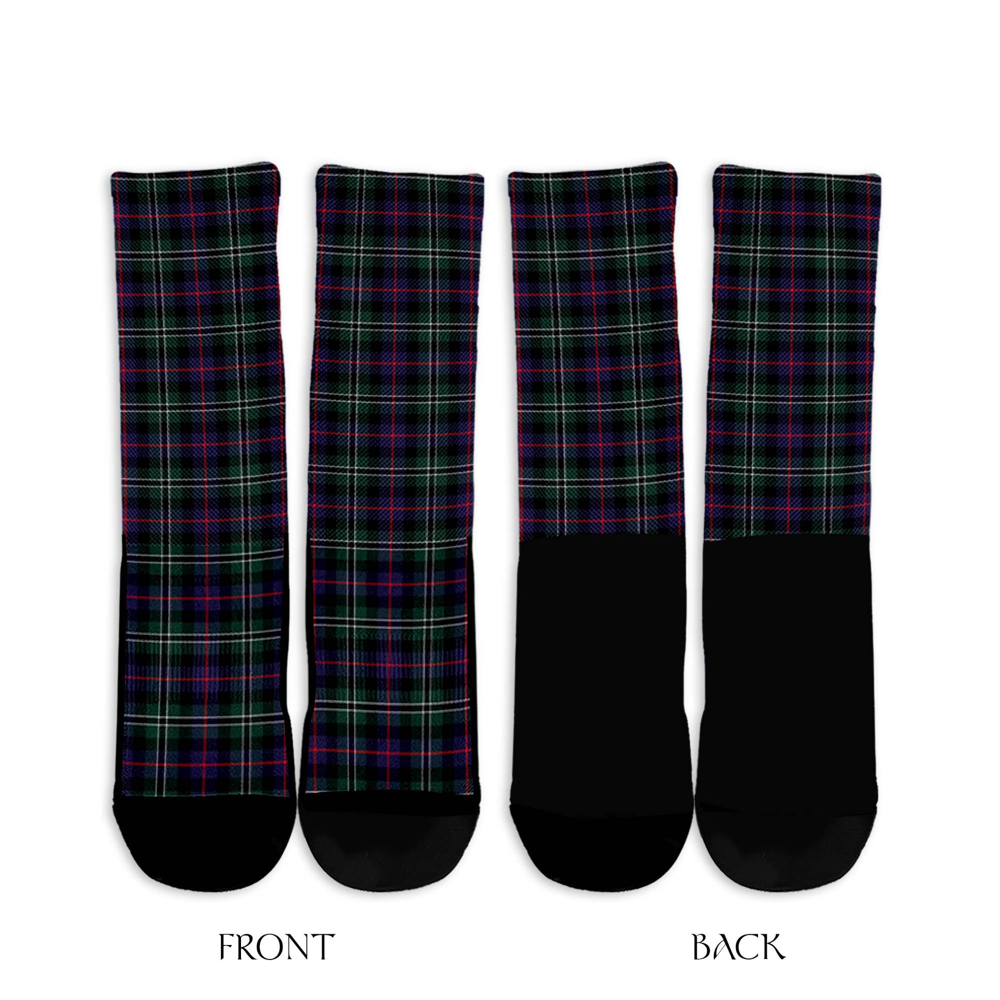 Rose Hunting Modern Tartan Crew Socks - Tartanvibesclothing