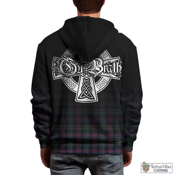 Rose Hunting Modern Tartan Hoodie Featuring Alba Gu Brath Family Crest Celtic Inspired