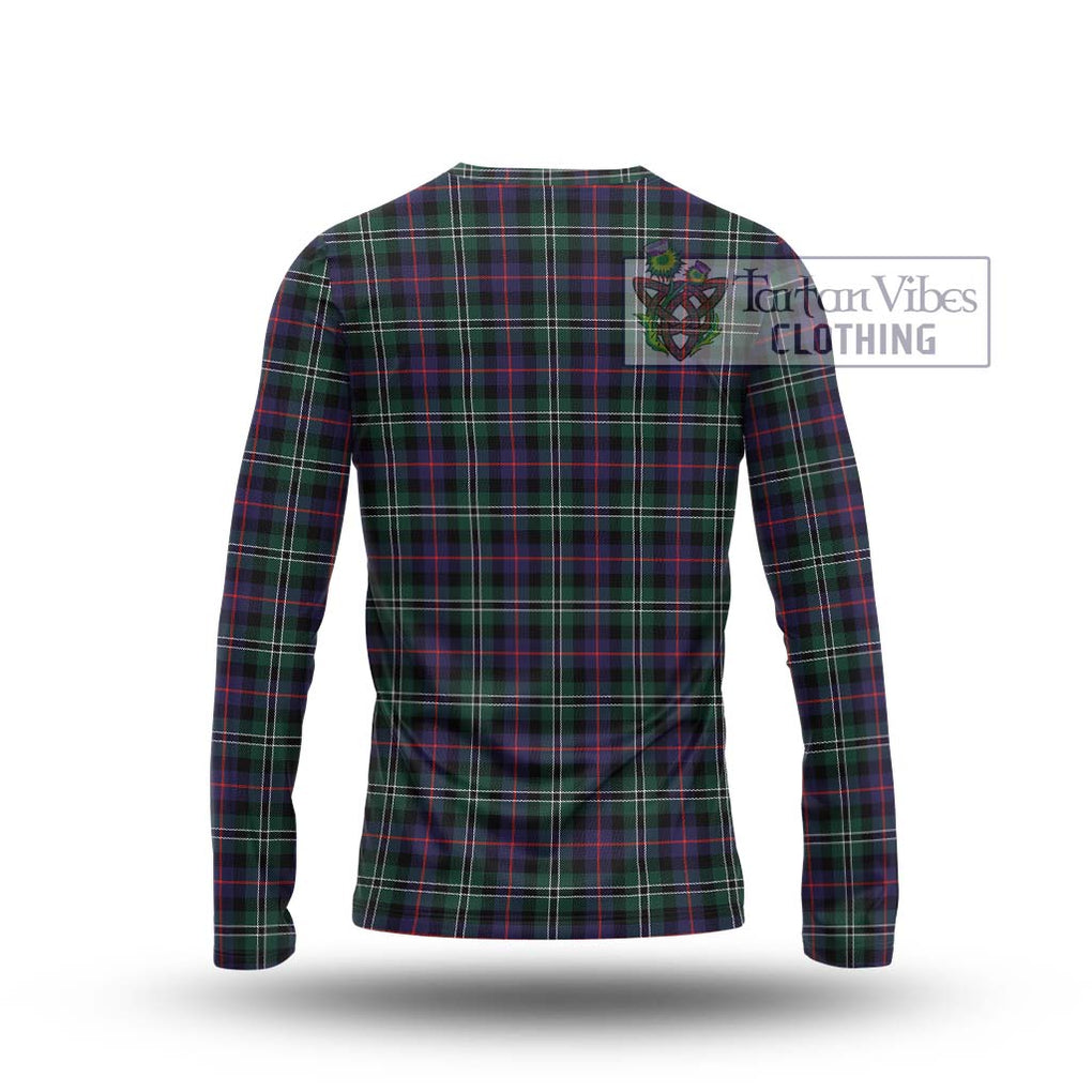 Rose Hunting Modern Tartan Long Sleeve T-Shirt with Family Crest DNA In Me Style - Tartanvibesclothing Shop