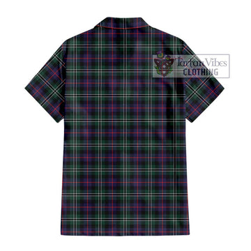 Rose Hunting Modern Tartan Short Sleeve Button Shirt with Family Crest DNA In Me Style