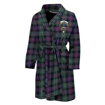 Rose Hunting Modern Tartan Bathrobe with Family Crest