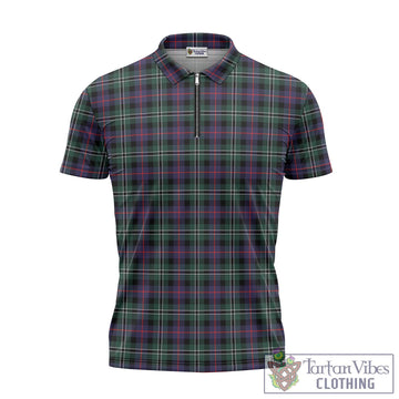 Rose Hunting Modern Tartan Zipper Polo Shirt