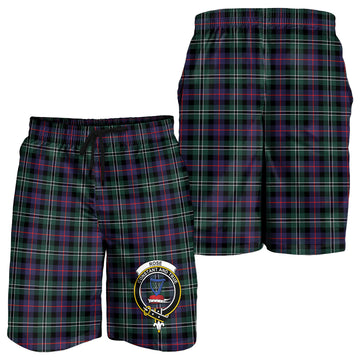 Rose Hunting Modern Tartan Mens Shorts with Family Crest