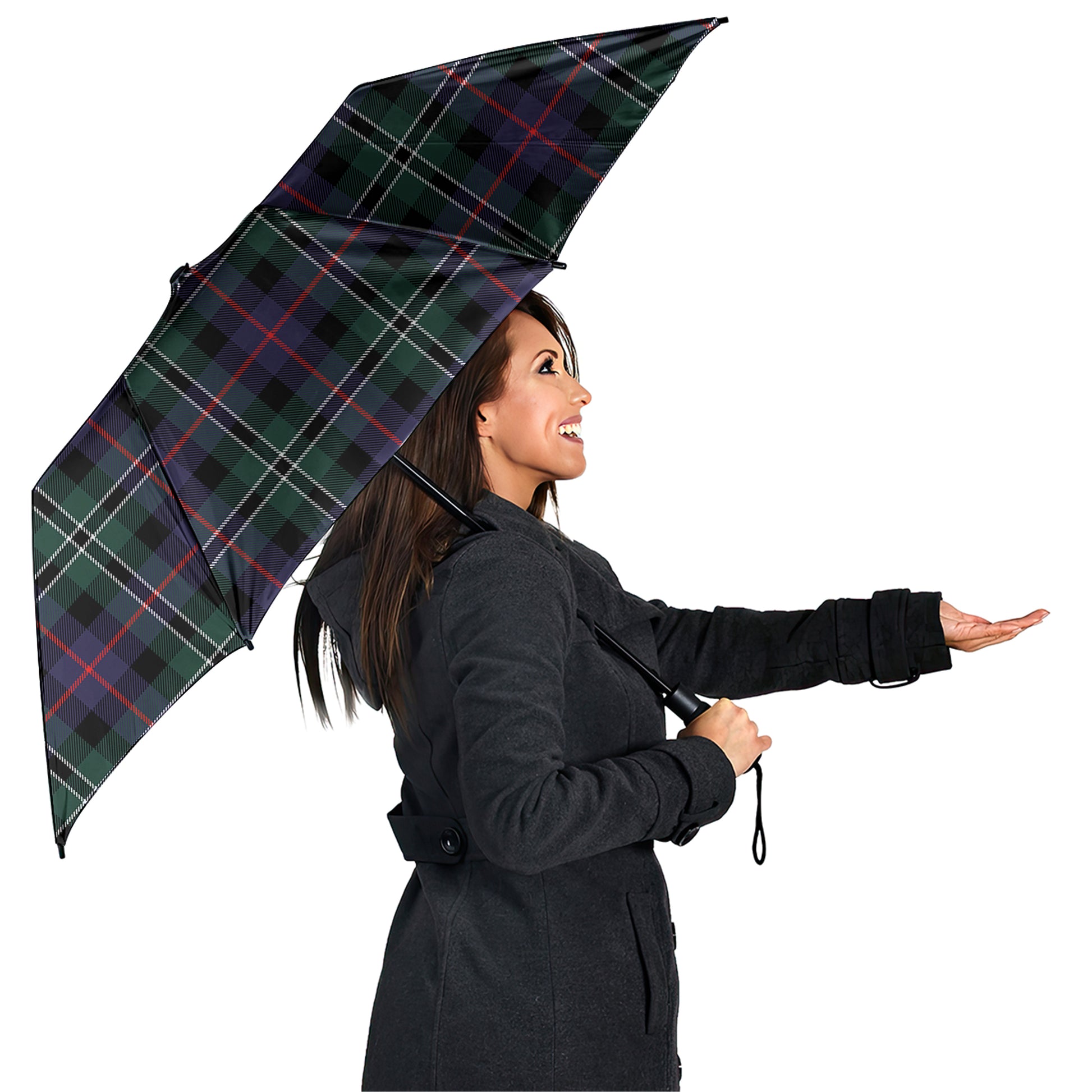 Rose Hunting Modern Tartan Umbrella - Tartanvibesclothing