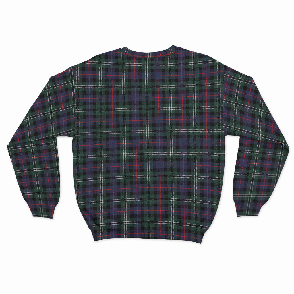 Rose Hunting Modern Tartan Sweatshirt with Family Crest - Tartan Vibes Clothing