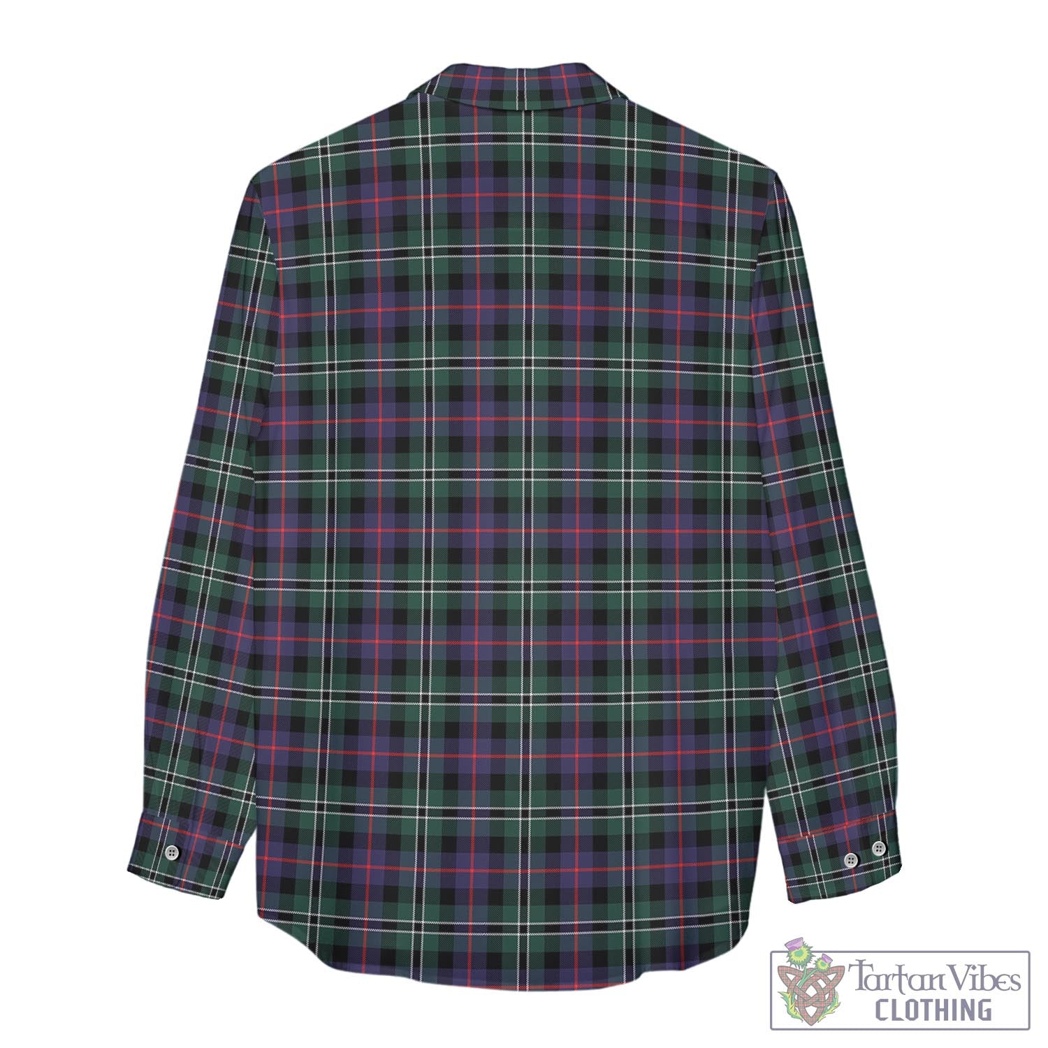 Rose Hunting Modern Tartan Womens Casual Shirt