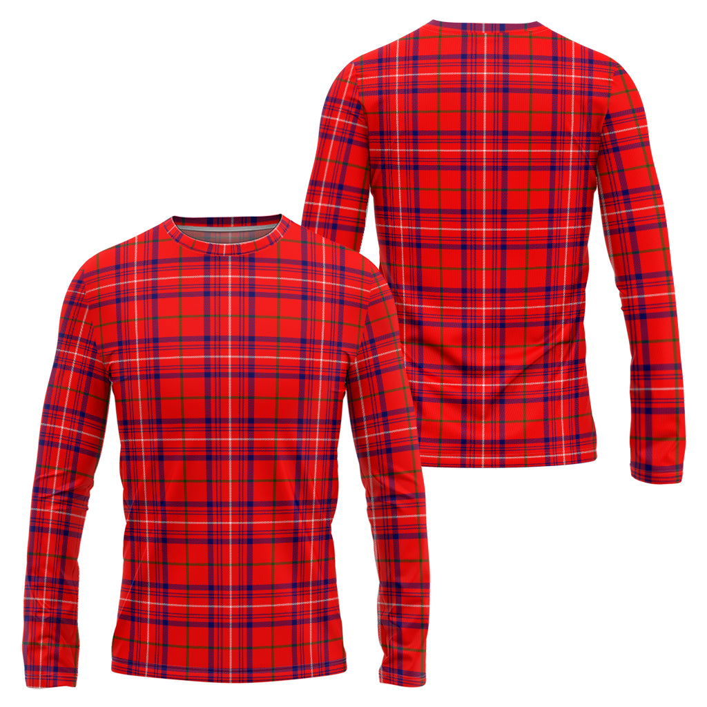 rose-modern-tartan-long-sleeve-t-shirt