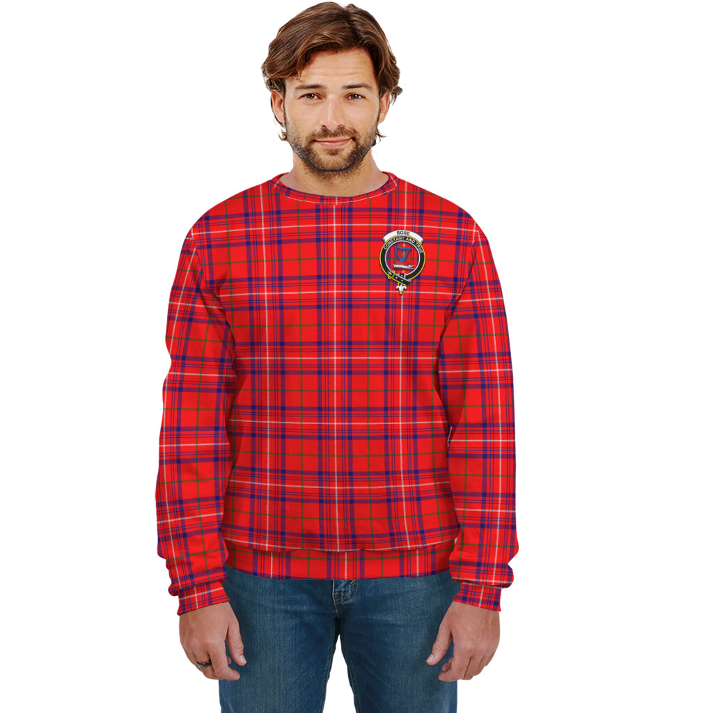 rose-modern-tartan-sweatshirt-with-family-crest