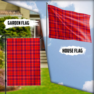 Rose Modern Tartan Flag