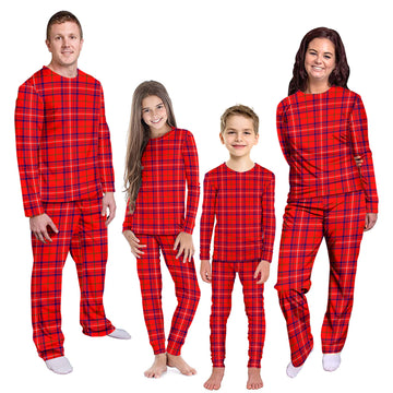 Rose Modern Tartan Pajamas Family Set