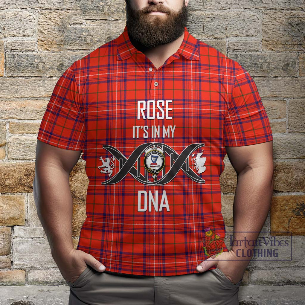 Rose Modern Tartan Polo Shirt with Family Crest DNA In Me Style Kid - Tartanvibesclothing Shop