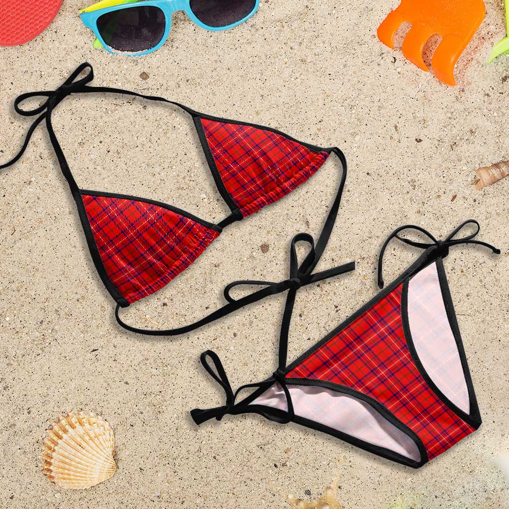 Tartan Vibes Clothing Rose Modern Tartan Bikini Swimsuit