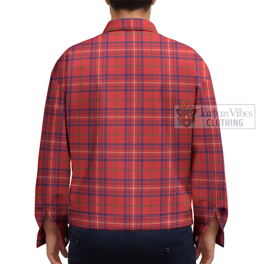 Tartan Vibes Clothing Rose Modern Tartan Unisex Lapel Cotton Jacket