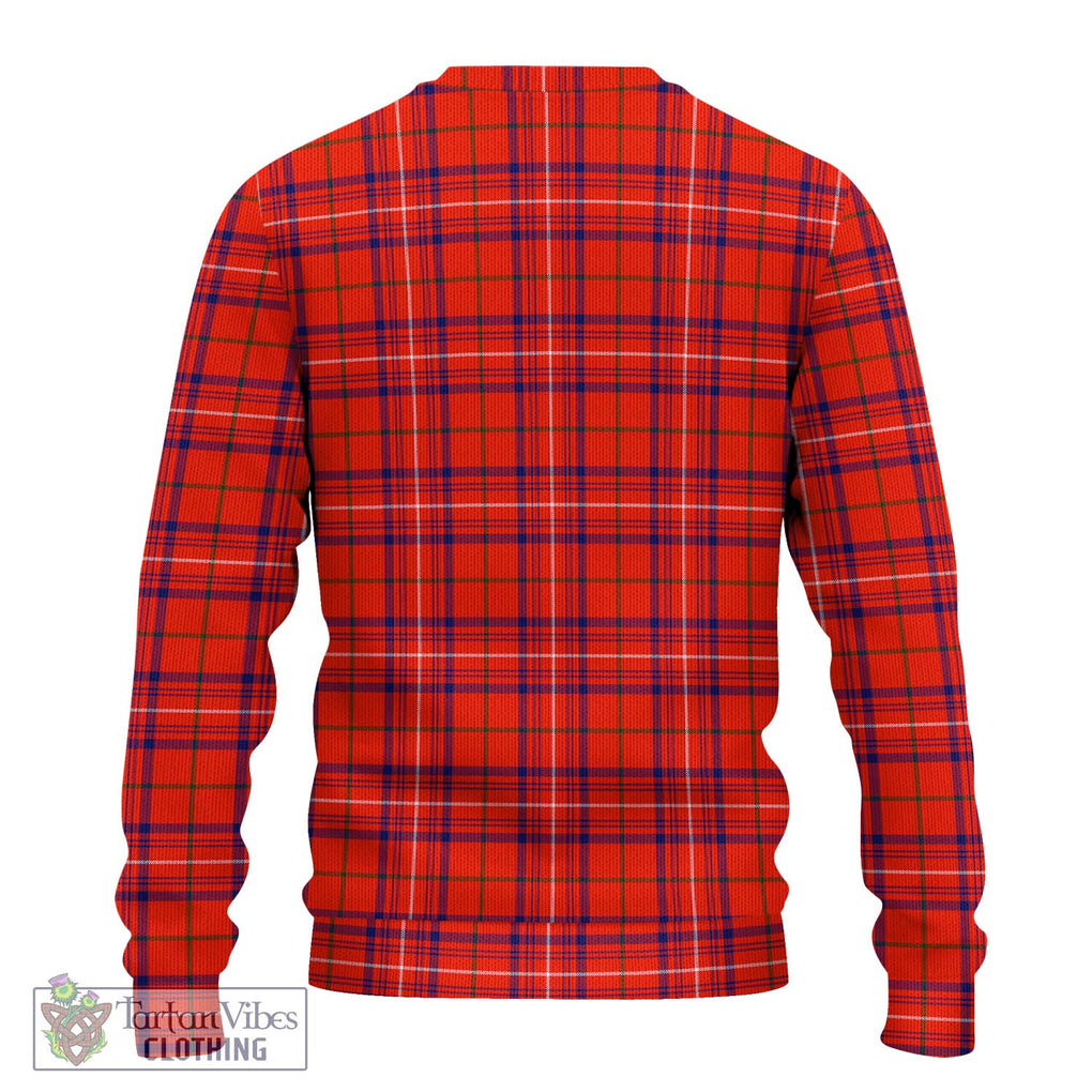 Rose Modern Tartan Knitted Sweater with Family Crest DNA In Me Style - Tartanvibesclothing Shop