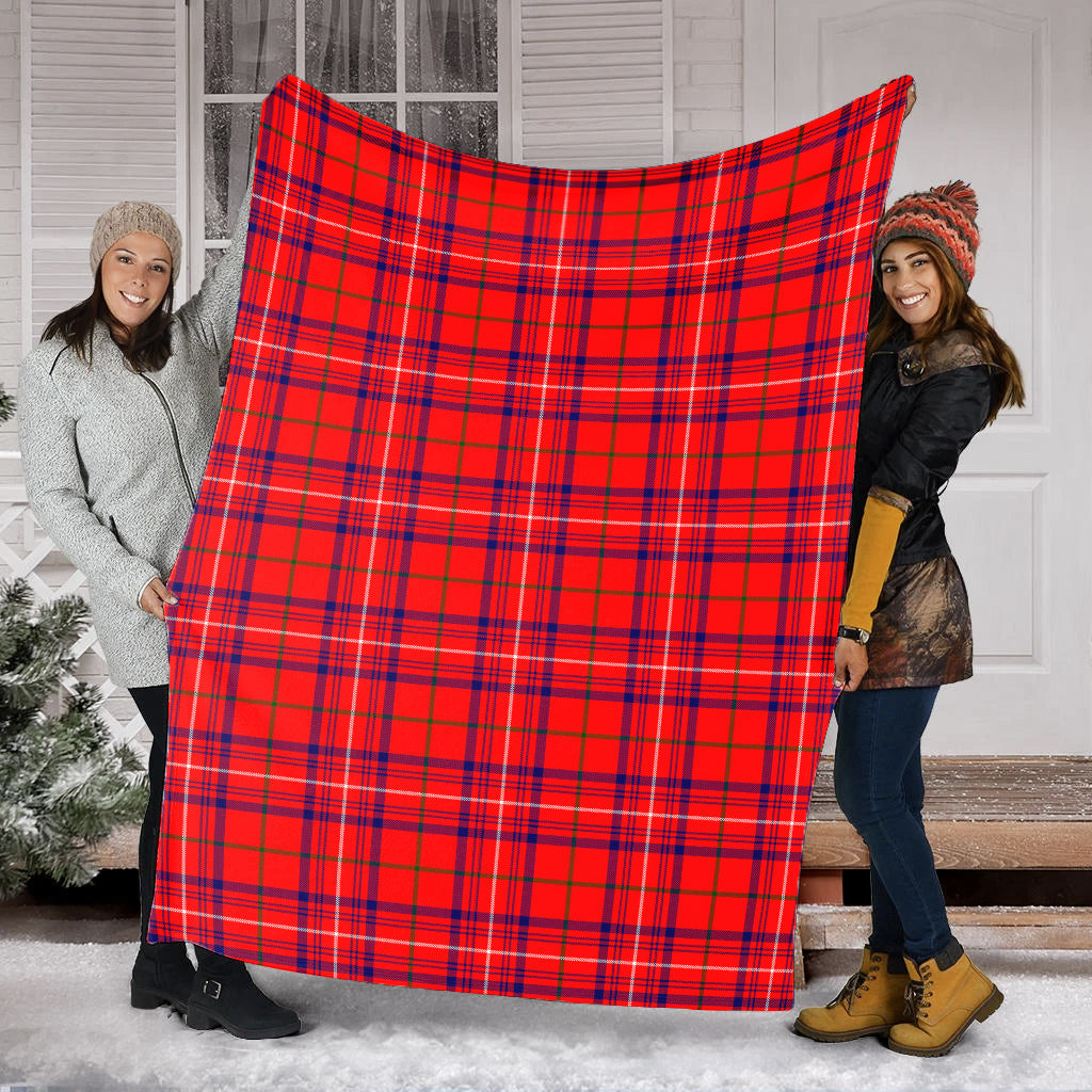 Rose Modern Tartan Blanket - Tartan Vibes Clothing