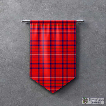 Rose Modern Tartan Gonfalon, Tartan Banner