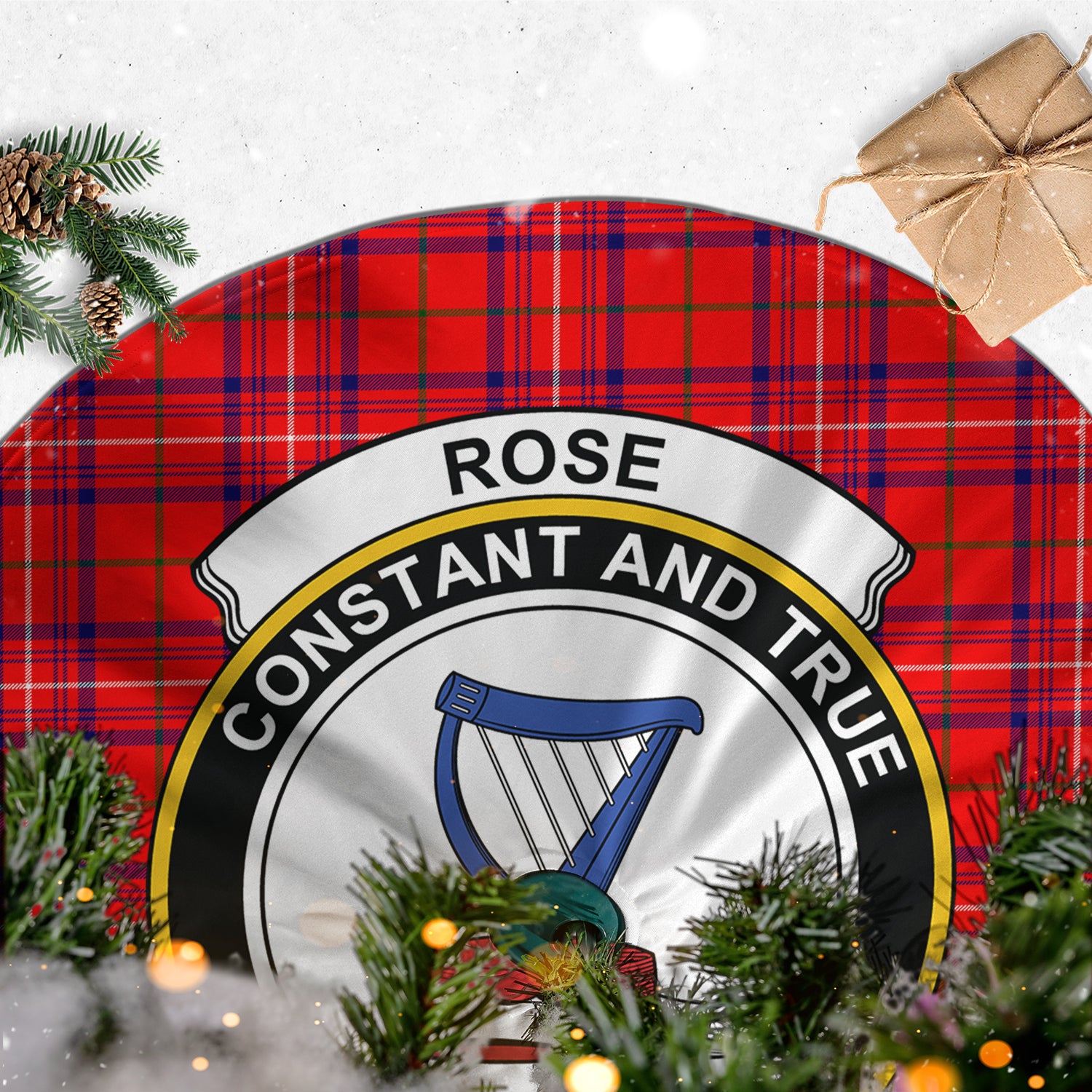 rose-modern-tartan-christmas-tree-skirt-with-family-crest