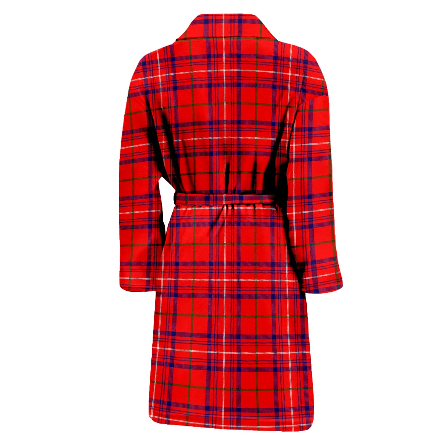 Rose Modern Tartan Bathrobe with Family Crest - Tartan Vibes Clothing