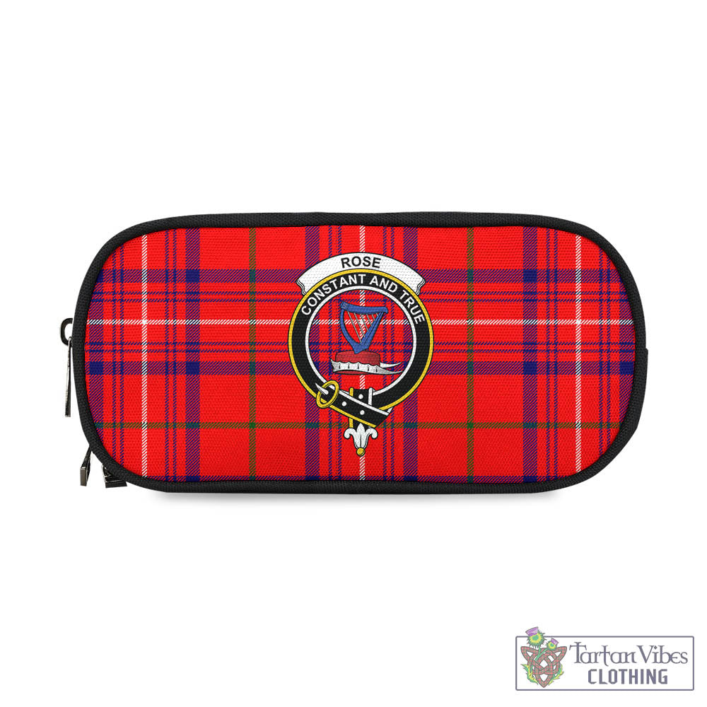 Tartan Vibes Clothing Rose Modern Tartan Pen and Pencil Case with Family Crest