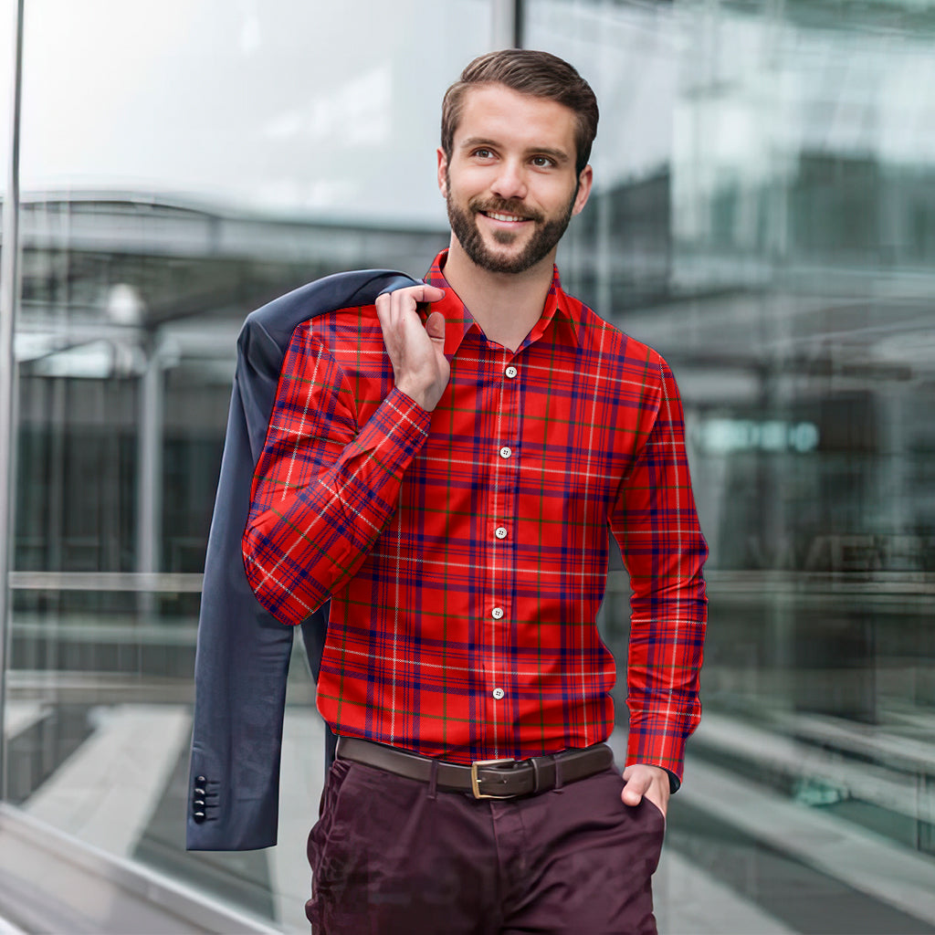 rose-modern-tartan-long-sleeve-button-up-shirt