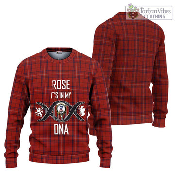 Rose of Kilravock Tartan Ugly Sweater with Family Crest DNA In Me Style