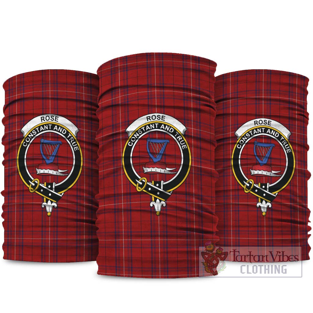 Rose of Kilravock Tartan Neck Gaiters, Tartan Bandanas, Tartan Head Band with Family Crest