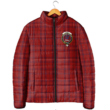 Rose of Kilravock Tartan Padded Jacket with Family Crest