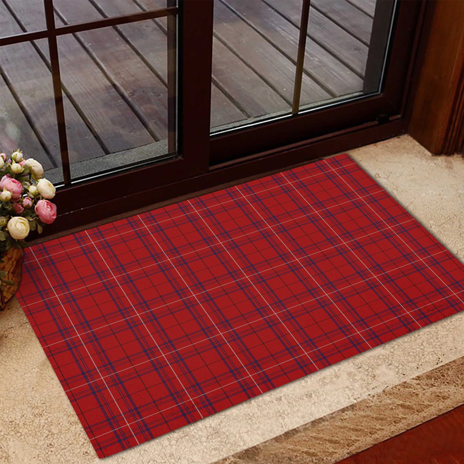 Rose of Kilravock Tartan Door Mat - Tartanvibesclothing Shop