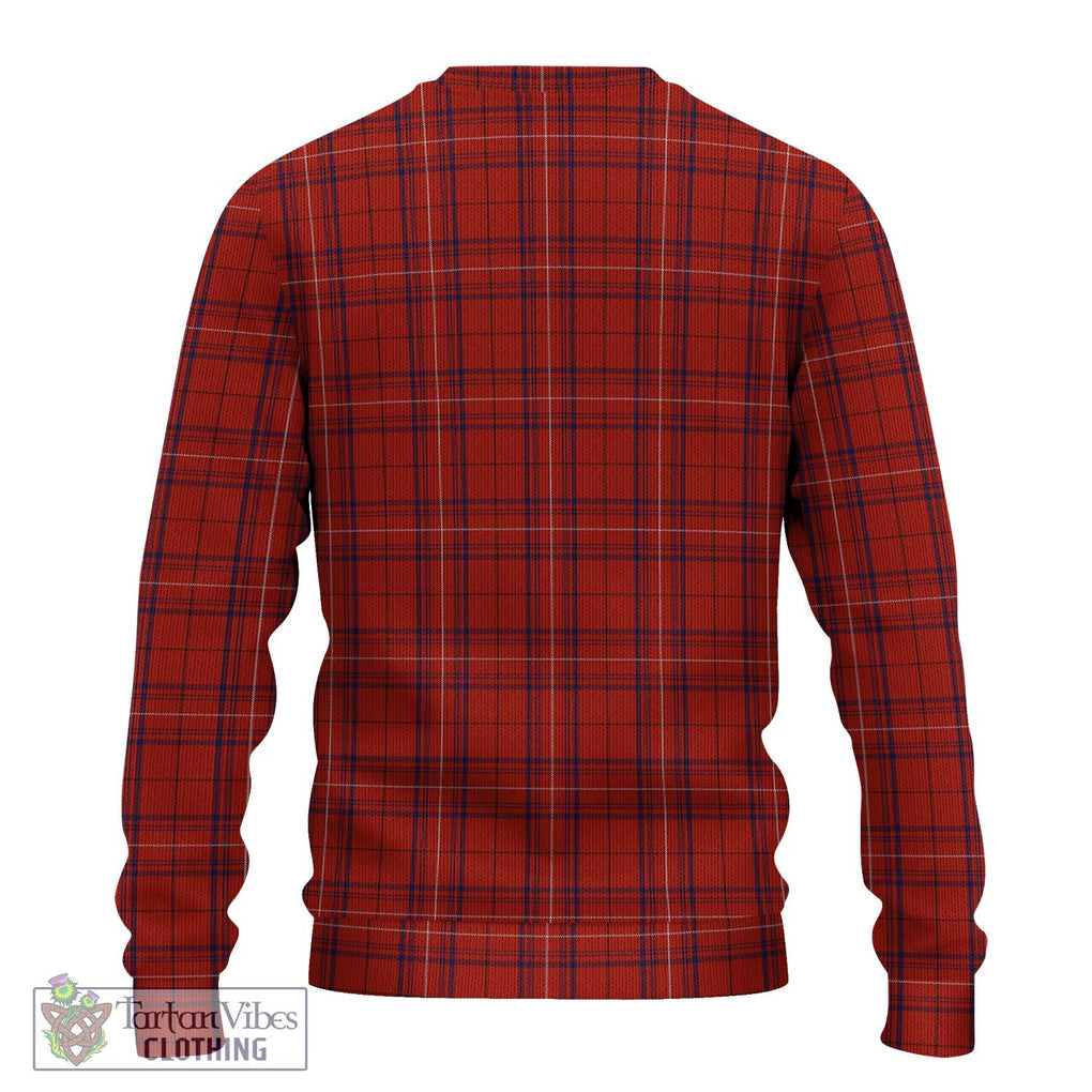 Rose of Kilravock Tartan Knitted Sweater with Family Crest DNA In Me Style - Tartanvibesclothing Shop