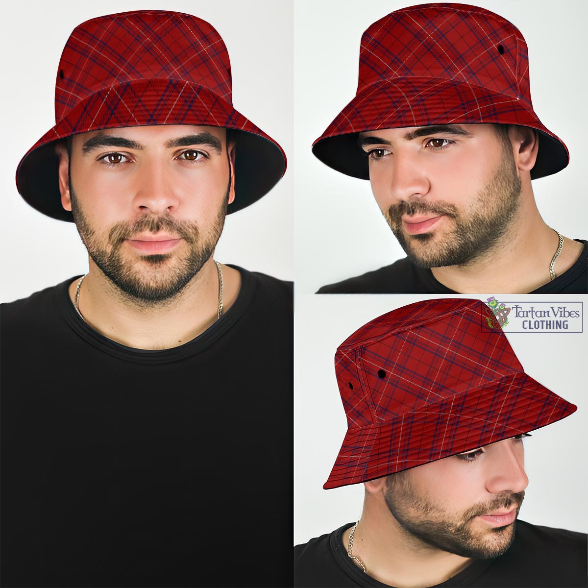 Tartan Vibes Clothing Rose of Kilravock Tartan Bucket Hat