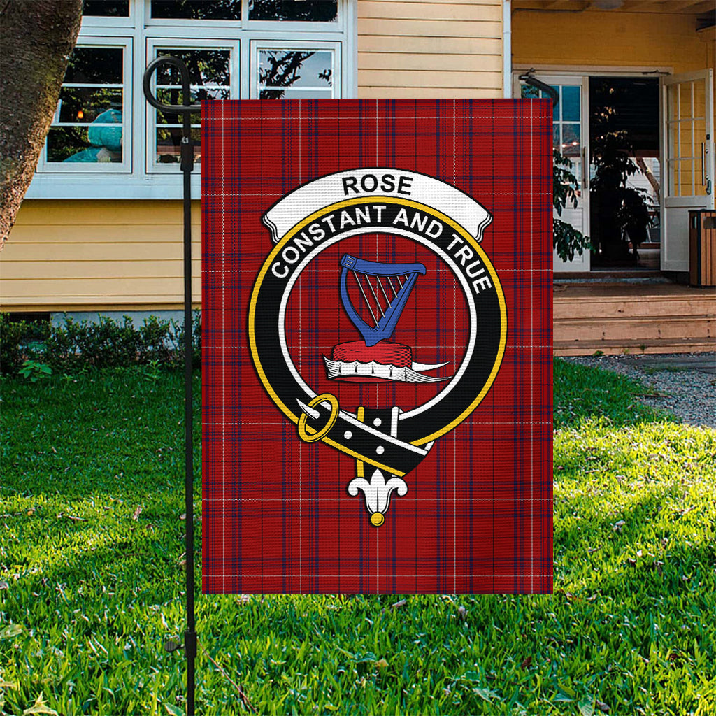 rose-of-kilravock-tartan-flag-with-family-crest