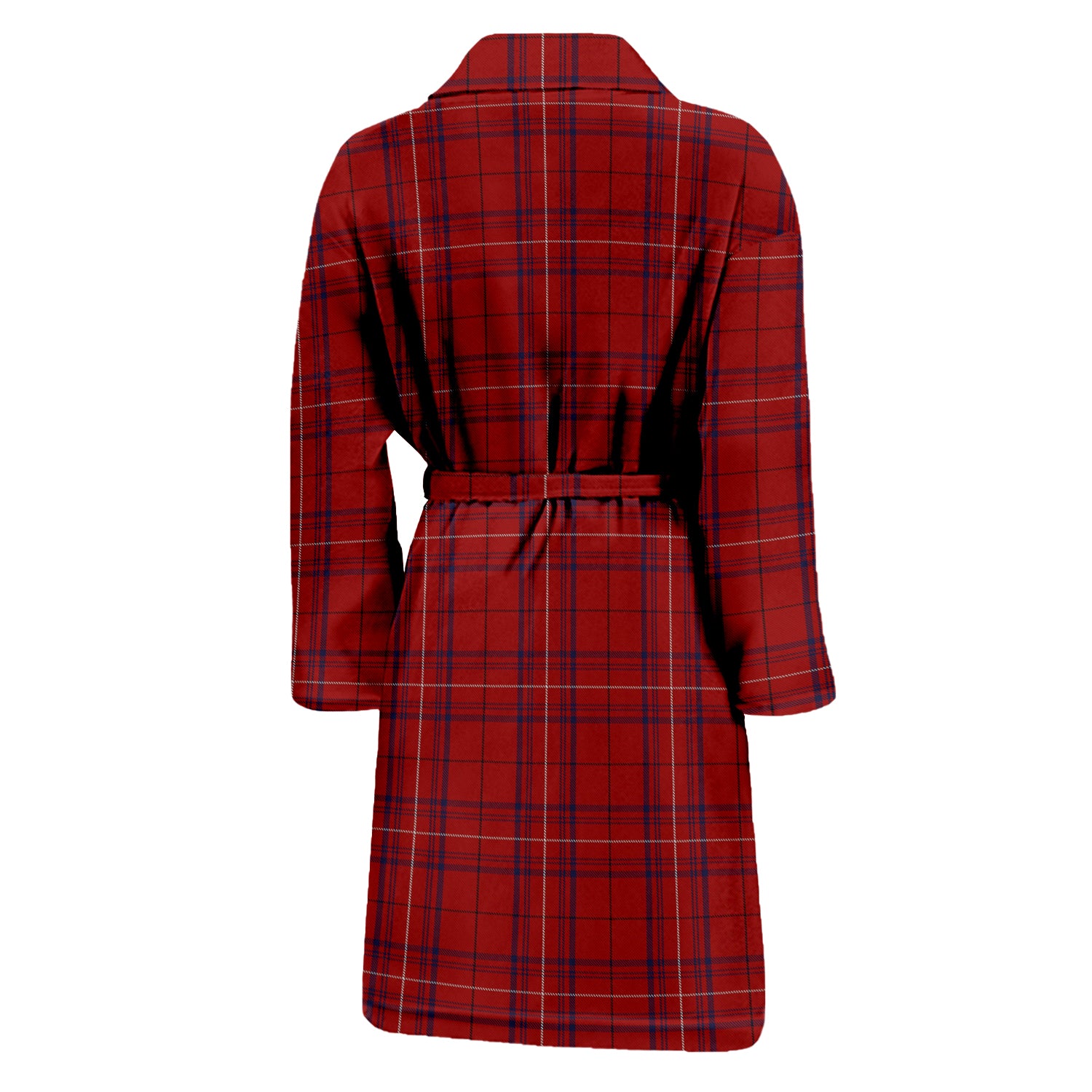 Rose of Kilravock Tartan Bathrobe with Family Crest - Tartan Vibes Clothing