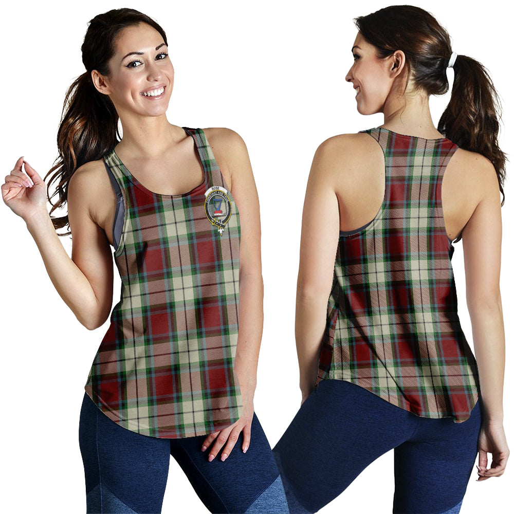 rose-white-dress-tartan-women-racerback-tanks-with-family-crest