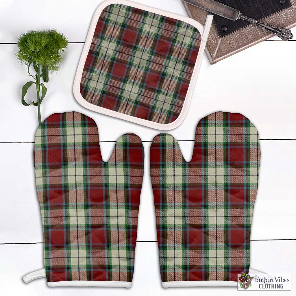 Tartan Vibes Clothing Rose White Dress Tartan Combo Oven Mitt & Pot-Holder