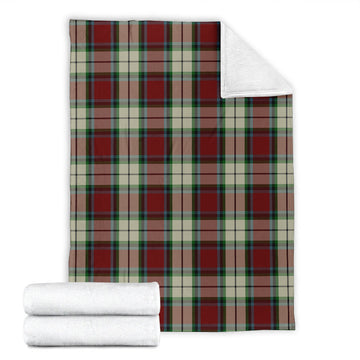 Rose White Dress Tartan Blanket