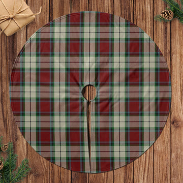 Rose White Dress Tartan Christmas Tree Skirt