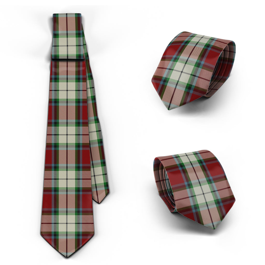 Rose White Dress Tartan Classic Necktie Necktie One Size - Tartan Vibes Clothing