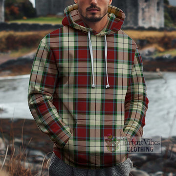 Rose White Dress Tartan Cotton Hoodie