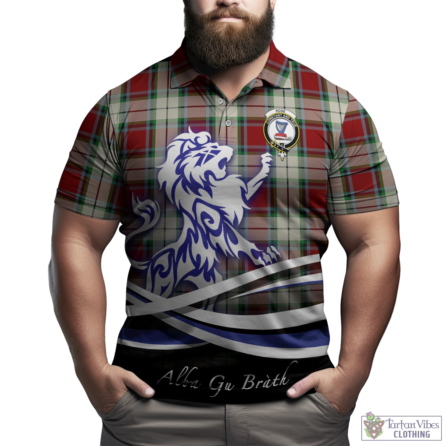 rose-white-dress-tartan-polo-shirt-with-alba-gu-brath-regal-lion-emblem